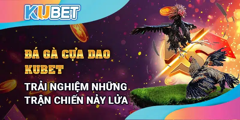 Đá gà cựa dao tại Kubet – Trải nghiệm những trận chiến nảy lửa